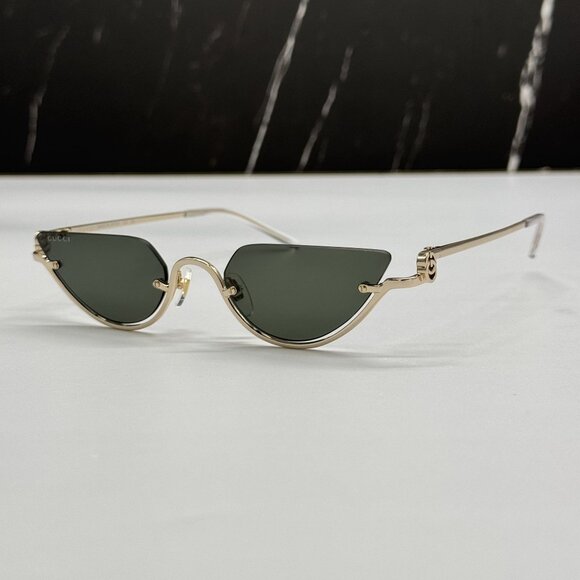 NEW GUCCI SUNGLASSES GOLD WOMEN CAT EYE EYEWEAR GUCCI GG1603S 001 main image 12